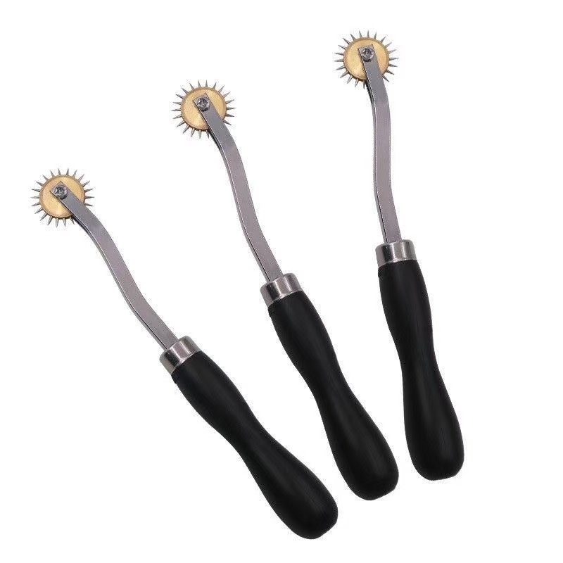 Black Stainless Steel Pinwheel 7-Inch Single Row Sensory Tool - Image 5